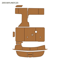Revêtement de pont marin en mousse EVA découpé avec précision par CNC Meloes pour bateau Bayliner 225 de 2005