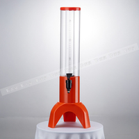 Distributeur de boissons en plastique commercial 3L, design transparent, robinet à débit facile pour hôtels, banquets, événements de restauration