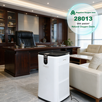 Équipement de traitement de l'air à ions oxygène négatifs, humidificateur intelligent avec écran tactile numérique pour les espaces publics et commerciaux intérieurs