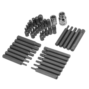 Bộ cờ lê impacto đa năng 40 món, kích thước 1/2'' và 3/8'', đầu lục giác, Torx, Spline, Star, hệ mét, kèm bộ dụng cụ cờ lê ratchet - Product Image 3