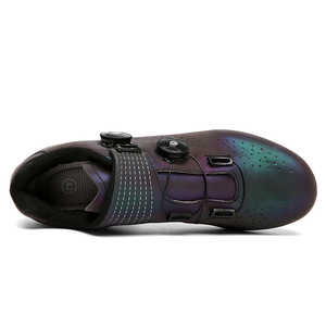 รองเท้าปั่นจักรยานแบบมืออาชีพ รุ่นใหม่ สีมุกสะท้อนแสงหลากสี สำหรับผู้ชาย กันลื่น - Product Image 4