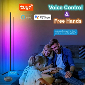 Âm nhạc Sync trang trí nội thất thông minh ứng dụng điều khiển LED góc sàn đèn RGB màu thay đổi ánh sáng chơi game trang trí chiếu sáng - Product Image 5