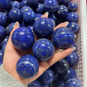 Sphère de cristal de <span class=keywords><strong>lapis</strong></span>-<span class=keywords><strong>lazuli</strong></span> naturel, cristal poli pour la méditation et la relaxation - Product Image 2