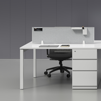 Station de travail de bureau ergonomique en acier économique Grands Furniture avec gestion des câbles, design durable, utilisation commerciale, bureau pour le personnel