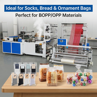 Zijdelingse hete verzegeling en snijdende OPP BOPP plastic multifunctionele zakkenmaakmachine