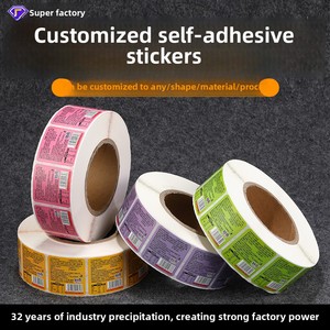 Tùy chỉnh hai mặt trong suốt Laser PVC dính nhãn nhiệt nhạy cảm trái cây chai nước khoáng dán cho rượu vang sử dụng - Product Image 2