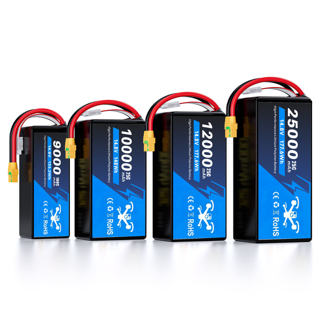 Professional LiPo Battery for Cinematic Drones 4S 14.8V 6S 22.2V 10000mAh/12000mAh/16000mAh/22000mAh Lipo Drone Battery