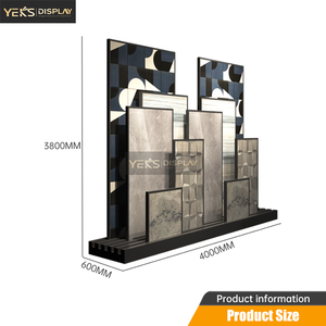 Support de carrelage YEK'S peu encombrant sur pied avec porte-ardoise pour entrepôt de pierres et salle d'exposition de carrelage - Product Image 5