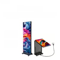Pantalla LED Plegable Portátil para Publicidad Digital en Ascensores y Centros Comerciales, Tecnología GOB P2/P2.5, Pantalla de Video Plegable en Tres Partes