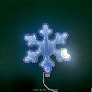 Specchio Infinity <span class=keywords><strong>a</strong></span> Fiocco di Neve Personalizzabile per Uso Interno/Esterno, Stile Tenda con Opzioni Plug-in e da Inserimento nel Terreno - Product Image 5