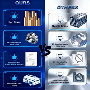 Кубинская цепь-браслет из меди с индивидуальным дизайном, инкрустированная стразами, высококачественная кубинская цепь, роскошный модный унисекс-подарок - Product Image 2