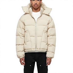 High Quality Men's Long <b>Thin</b> Bubble <b>Jacket</b> <b>Waterproof</b> Latest Fashion Style Customized Logo Wholesale Price Custom Sizes Shining - Product Image 1