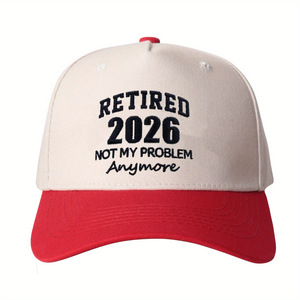 Cadeaux de retraite 2026 : Idées de chapeaux de retraite – Casquette de baseball brodée à 5 panneaux pour hommes et femmes - Product Image 5