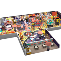 Parc d'attractions commercial pour tout-petits avec piscines à balles, manèges, équipement de terrain de jeu intérieur personnalisé pour enfants, ensemble de jeux souples pour enfants, carrousel ISO9001