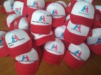 Casquette de baseball en maille éponge publicitaire – Chapeau de camionneur anti-UV pour le voyage, impression de logo et broderie disponibles, 100 % polyester