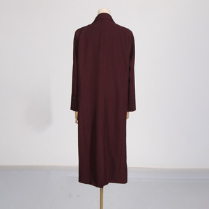 Vente en gros Veste blazer longue longueur élégante de couleur unie pour femmes Manteau blazer croisé - Product Image 4