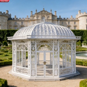 Serre en fer forgé YOUFINE, serre victorienne ornée en verre, gazebo pour la décoration <span class=keywords><strong>de</strong></span> manoirs, jardins et parcs - Product Image 4