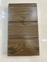 Panel Metálico Tallado con Acabado de Madera, Impermeable y Resistente al Fuego, de Tamaño Personalizado, para Uso Comercial y Doméstico, Diseño Moderno, Revestimiento Exterior para Paredes