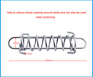 Cable <span class=keywords><strong>de</strong></span> Acero Inoxidable 304 <span class=keywords><strong>de</strong></span> 5 mm <span class=keywords><strong>para</strong></span> Anclaje <span class=keywords><strong>de</strong></span> <span class=keywords><strong>Barcos</strong></span>, Cable <span class=keywords><strong>de</strong></span> <span class=keywords><strong>Amarre</strong></span> con Resorte, Amortiguador <span class=keywords><strong>de</strong></span> Tensión, Amortiguador <span class=keywords><strong>de</strong></span> Impactos <span class=keywords><strong>para</strong></span> Embarcaciones Marinas - Product Image 3