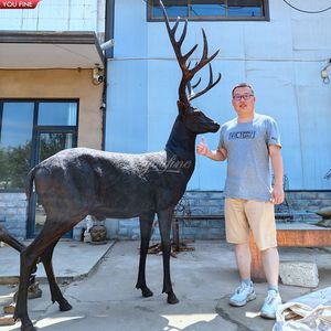 تمثال غزال برونزي مخصص بحجم طبيعي للصيد والديكور الخارجي من YOUFINE - Product Image 4