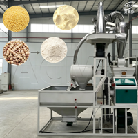 Nouvelle machine de mouture de farine de teff 300-400 kg/h, ligne de traitement des céréales 380 V avec moteur et composants principaux d'engrenage pour les moulins à farine