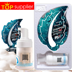 Kit de crème colorante pour cheveux semi-permanente à base de plantes FastColor Premium, longue durée, avec shampooing noir, couvre les cheveux gris - Product Image 3