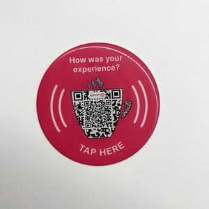 Autocollants d'étiquette de carte NFC étanches 13.56MHz 120*80mm époxy Google Review Circle modèle ISO avec interface de Communication RFID - Product Image 5