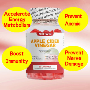 วิตามินกัมมี่แอปเปิ้ลไซเดอร์วีเนการ์คีโตสูตรเฉพาะ 1000 มก. ช่วยลดน้ำหนัก ดีท็อกซ์ ล้างสารพิษ สมุนไพรเสริมอาหาร ปราศจากเจลาติน สำหรับผู้ใหญ่และวัยรุ่น - Product Image 4