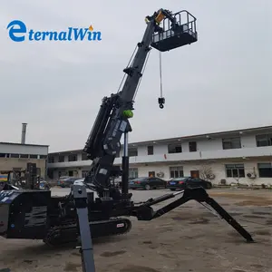 3 Ton Spider Crawler Crane With Hydraulic Telescopic Boom