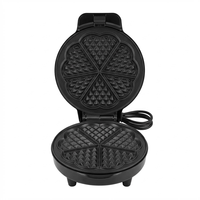 Máquina para Hacer Waffles Multifuncional Portátil con Luz LED y Revestimiento Antiadherente para Restaurante, Hogar y Comercial