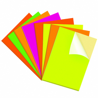 Feuille d'autocollants A4 personnalisée en couleur, papier vélin, découpée, autocollante, en vinyle coloré pour imprimante laser et jet d'encre