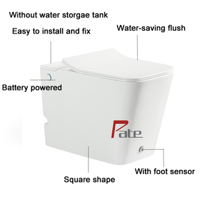 Patè A-370A <span class=keywords><strong>bagno</strong></span> senza serbatoio a forma quadrata wc corto per mini <span class=keywords><strong>bagno</strong></span> salva spazio armadio ad acqua lavabile a impulsi a pavimento wc - Product Image 2