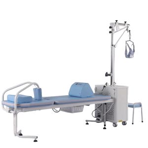 Diskon besar terapi fisik traksi 220V 50Hz meja traksi terapi fisik untuk hernia cakram interalis Lumbar serviks - Product Image 3