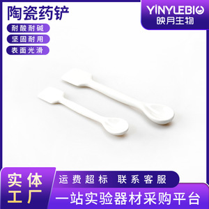 YINYUEBIO Ceramic Medicine Spatula 140mm 170mm Laboratory Spoon Precipitation Scraper - Product Image 3