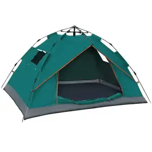 2023 Hot Sale Folding Waterproof 3-4 person Hiking Beach Automatic Popup Instant Camping Tent