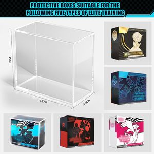Caixa Protetora de Acrílico Personalizada para Booster Box, Caixa de Armazenamento Transparente ETB, Estojo Magnético para Exibição de Cartas de Primeira Edição - Product Image 5