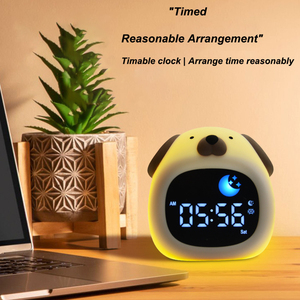 Nuevo y divertido reloj despertador para niños, luz nocturna, entrenador de sueño, oveja, Color cálido, máquina de sonido para dormir para dormitorio, uso doméstico, Interruptor táctil - Product Image 6