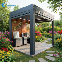 Pergola en aluminium Sweet Home - Design moderne et écologique, imperméable, montage facile, système extérieur complet, maison d'été haut de gamme