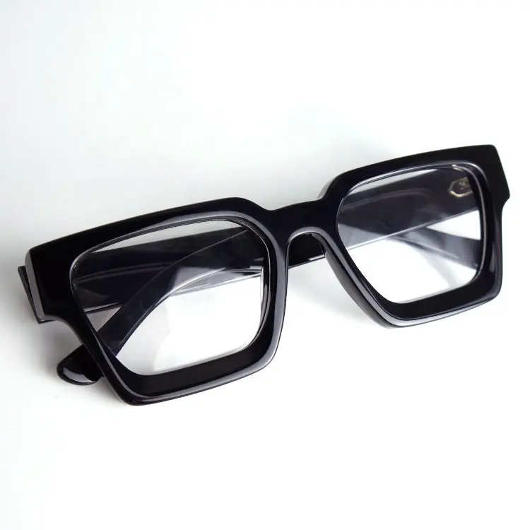Black Square Custom Eyeglasses Acetate Top Quality Eye Eyewear Optical Glasses Eyeglasses Frames