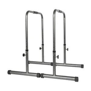 Custom home fitness multi functions metal tube 4 levels adjustable height chin up Gymnastics dip up metal parallel bar