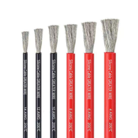 Câble électrique aérien Purorigin durable, haute température, en cuivre étamé toronné, gaine en silicone, 6-16 AWG, 1 conducteur, 600V