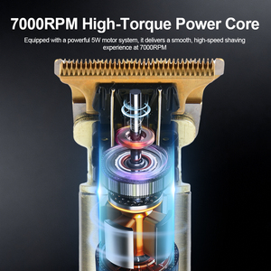 PRITECH Recortadora de Pelo Corporal Metálica 7000 RPM, Potente Cortadora Eléctrica para Hombres, Maquinilla Inalámbrica con Cuchilla en T, Sin Enredos, LED - Product Image 3