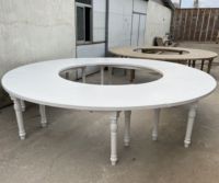 Banc de jardin en bois courbé |   Sièges de pique-nique rustiques pour événements extérieurs, mariages et terrasses |   Sièges en bois massif durables