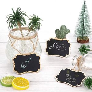 Proveedor de Letreros Colgantes de Madera Creativos, Rectangulares, Pequeños, Tipo Pizarra, Mini Letreros para Exhibición, Etiquetas para Clasificación de Artículos - Product Image 2