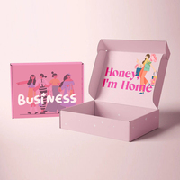 Impression personnalisée oem prix de gros rose grand envoi coloré boîte-cadeau de chaussure d'expédition 12x10 logistique avec logo en feuille d'or