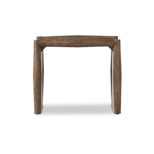 Wooden Side Table Luxury Solid Timber End Table Handmade Bedside Furniture Rustic Modern Design for Home Interior and Commercial - Product Image 1