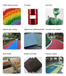 Granuli di Gomma EPDM Colorati Certificati IAAF 1-3mm per Pista di Atletica, Parco Giochi, Superficie di Sicurezza per Pavimentazione Umida, Prezzo di Fabbrica - Product Image 3