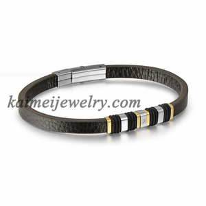 การออกแบบใหม่ขายส่ง316L สแตนเลสเข็มกลัดสร้อย<span class=keywords><strong>ข้อ</strong></span><span class=keywords><strong>มือ</strong></span>หนัง<span class=keywords><strong>ชาย</strong></span> - Product Image 4