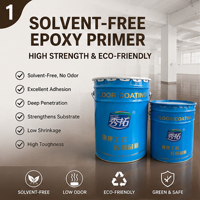 Pintura Epóxica Líquida para Pisos Sin Solventes Xiutuo XT-111B, Capa Base en Color Marrón