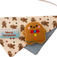 Écharpe triangulaire de Noël pour animaux de compagnie, accessoire photo pour chat et chien, costume de festival, origine Chine, vente en gros B2B